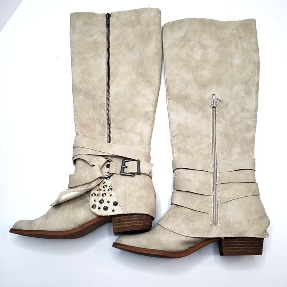 Not Rated Western Riding Boots Studded Equestrian Knee High Boot Womens Size 7.5 - Picture 6 of 9